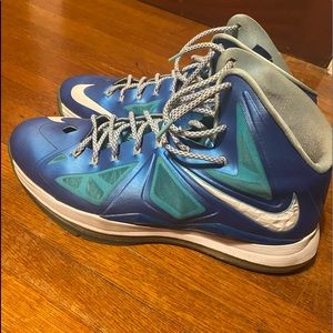 LeBron X Blue Diamond Size 14